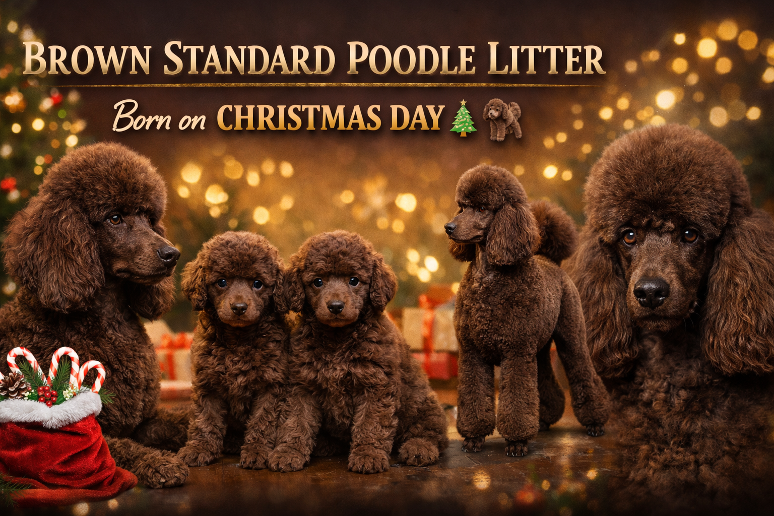 BROWN CHRISTMAS LITTER – BORN DECEMBER 25, 2025🎄
